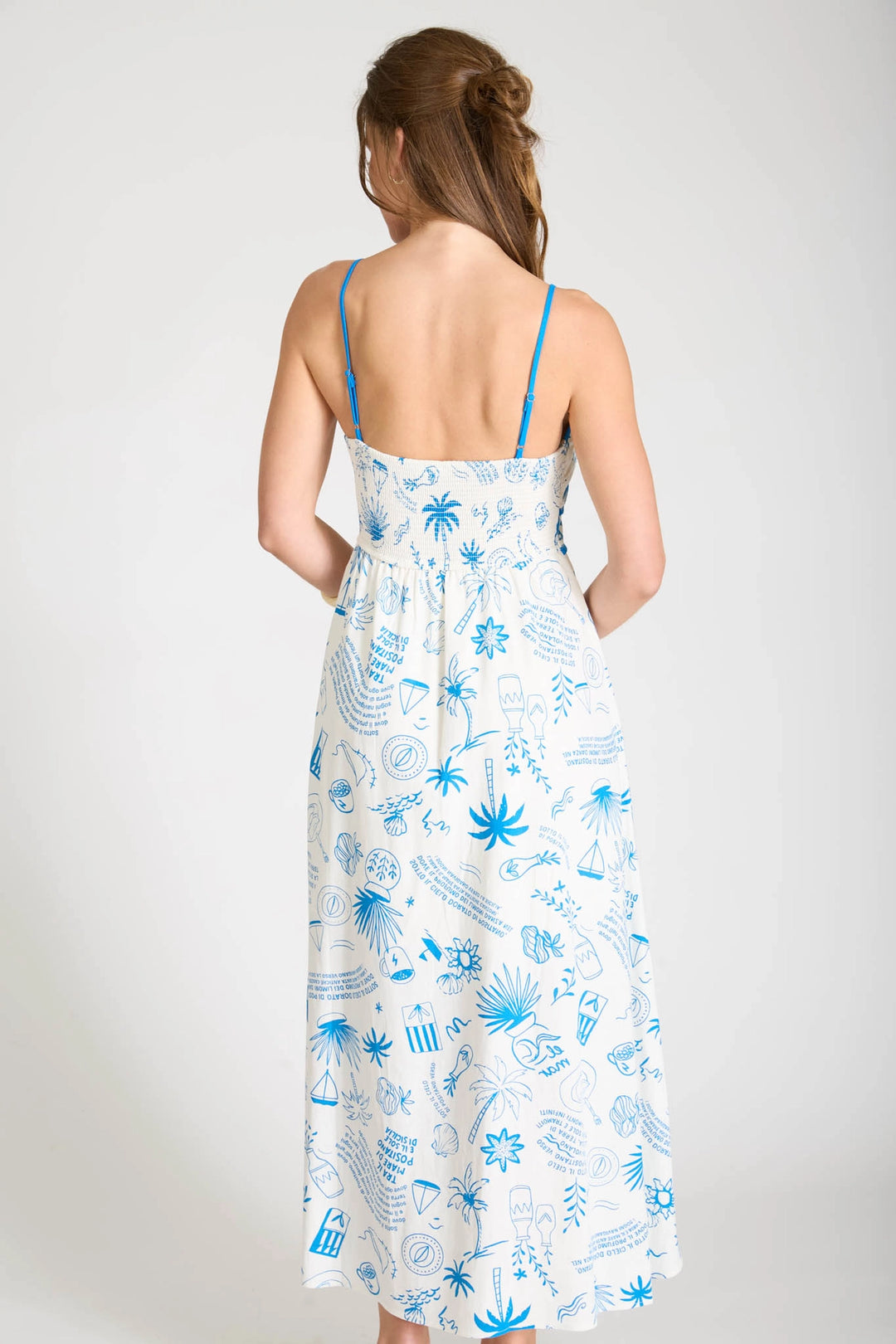 Positano Beach Print Dress