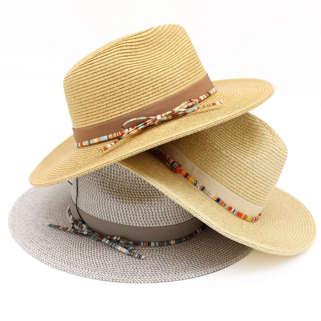 Multicolor Trim Summer Hat