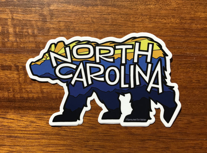 North Carolina Bear Sticker