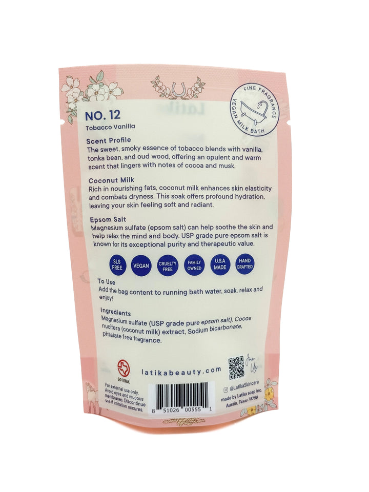 Tobacco Vanilla - Vegan Milk Bath Soak