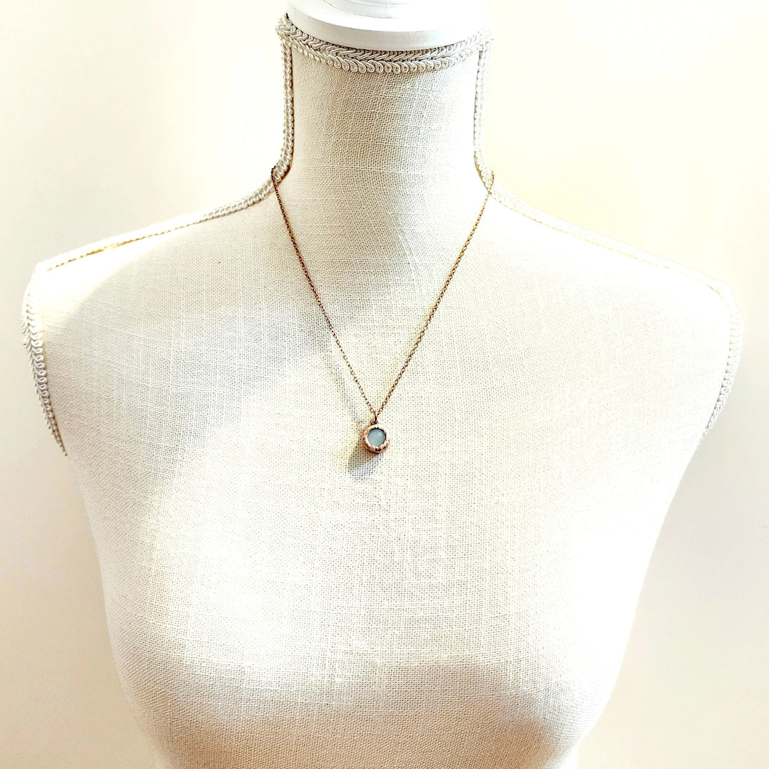 Faceted Aquamarine Necklace