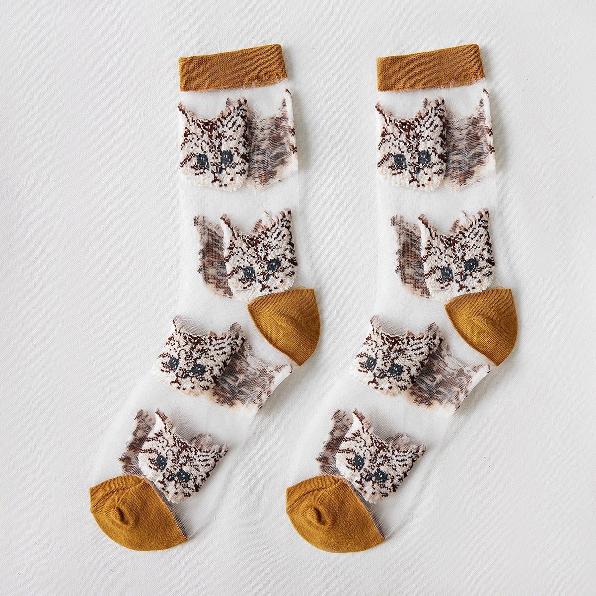 Cute Cat Sheer Socks