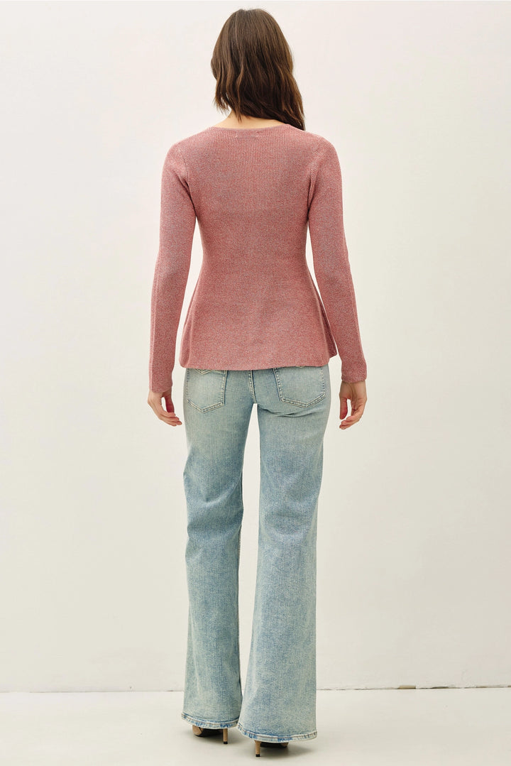 Peplum Button Up Top