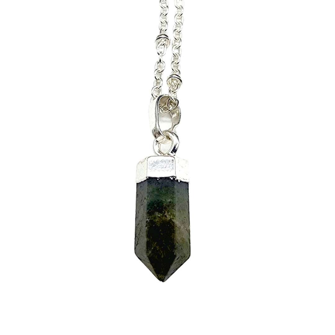 Petite Cylindrical  Crystal Point Necklace