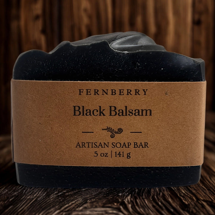 FernBerry Vegan Soap Slice - Black Balsam