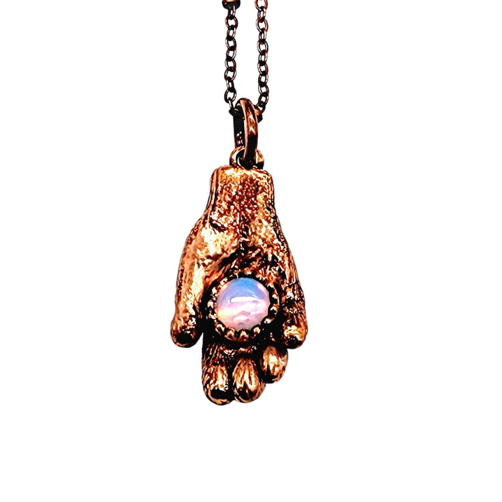 Opalite Fortune Teller Hand Necklace
