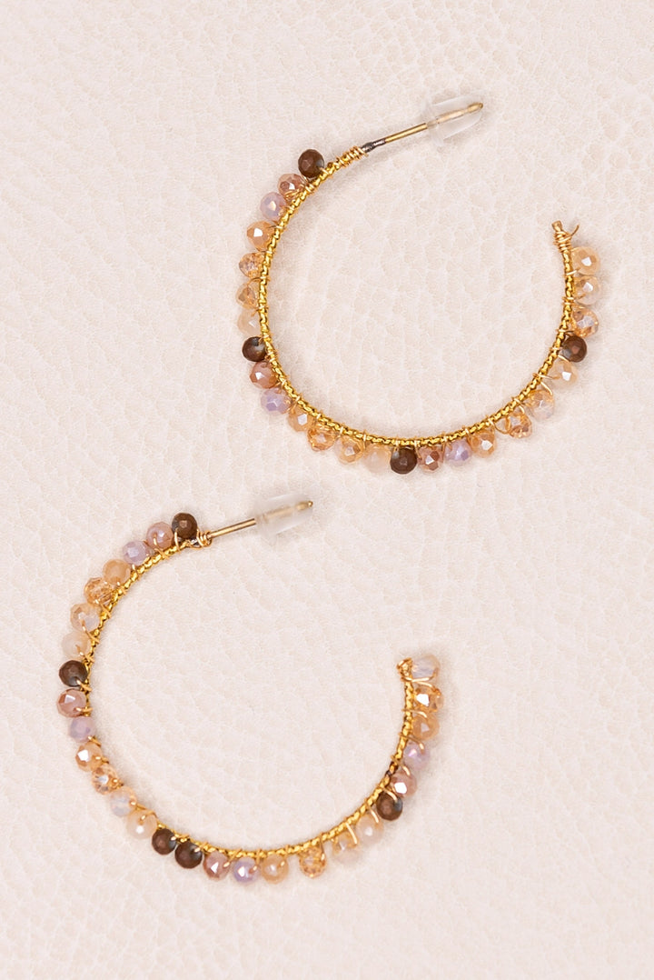 Dylan Beaded Hoop