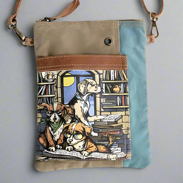 'Smart Puppies' Repurposed Canvas Bag