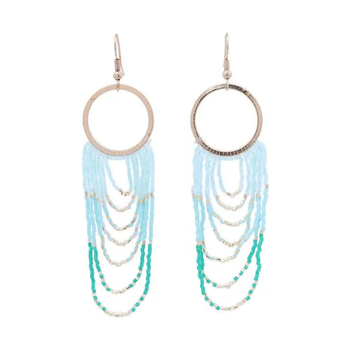 Ring With Beaded Fringe Dangle