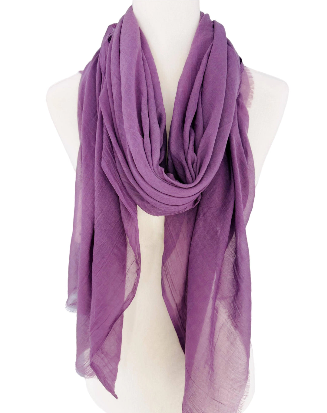 Lightweight Solid Color Scarf