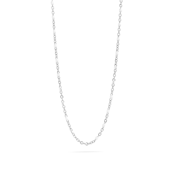 White Confetti Chain Necklace