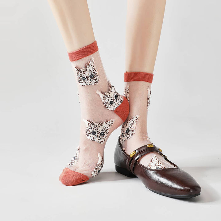 Cute Cat Sheer Socks