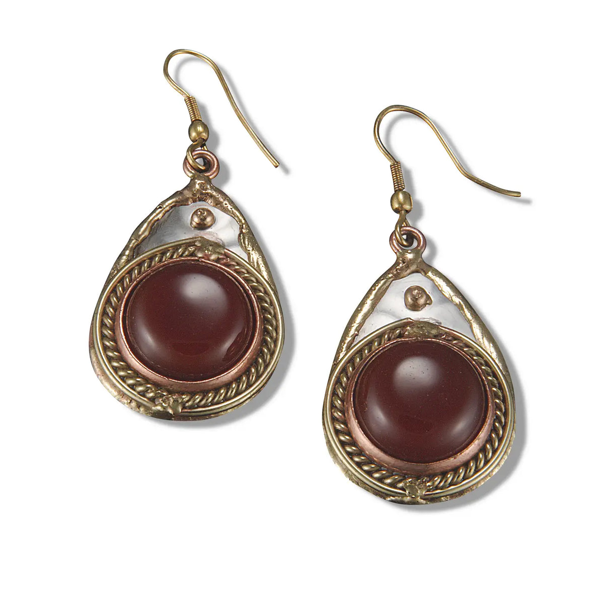 Mixed Metal & Semi-Precious Stone Earrings