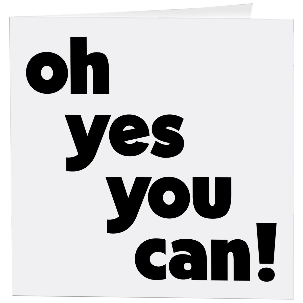 Quotable Greeting Card - B&W