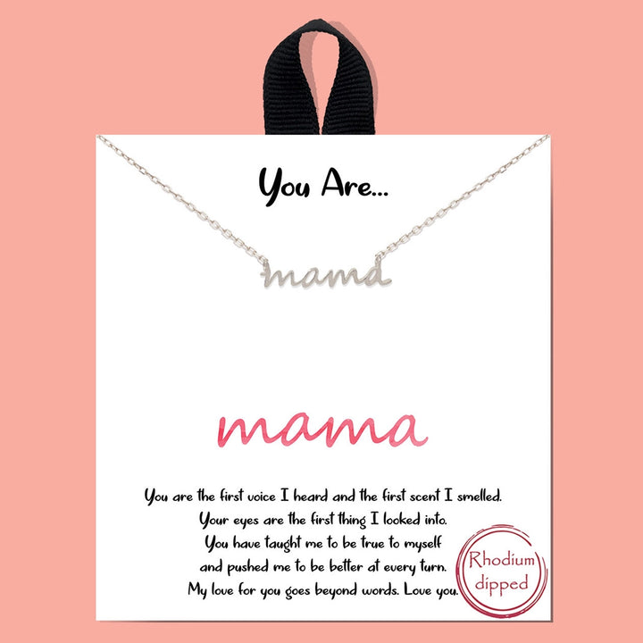 You Are:  Mama Necklace
