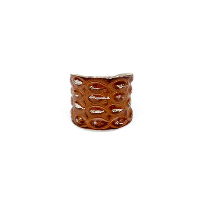 Silver Patina Cuff Ring