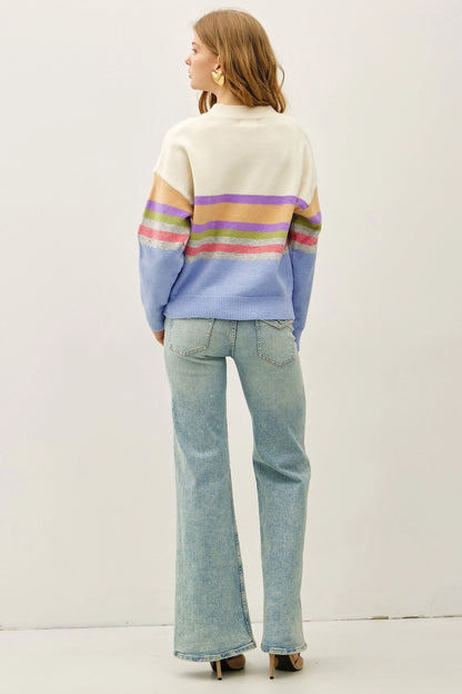 Striped Knit Sweater