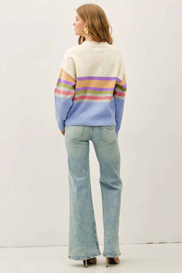 Striped Knit Sweater