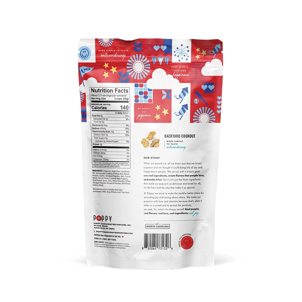 Poppy Handcrafted Popcorn -  Backyard Cookout