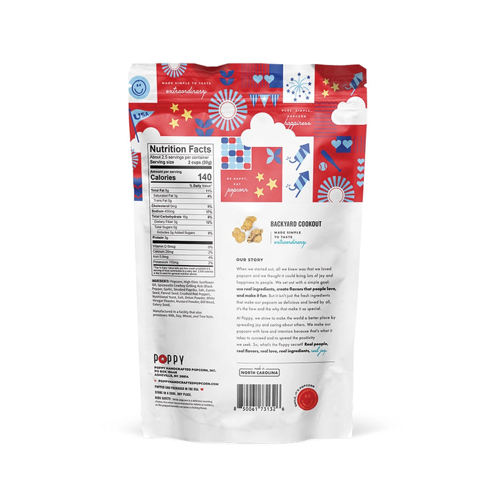 Poppy Handcrafted Popcorn -  Backyard Cookout