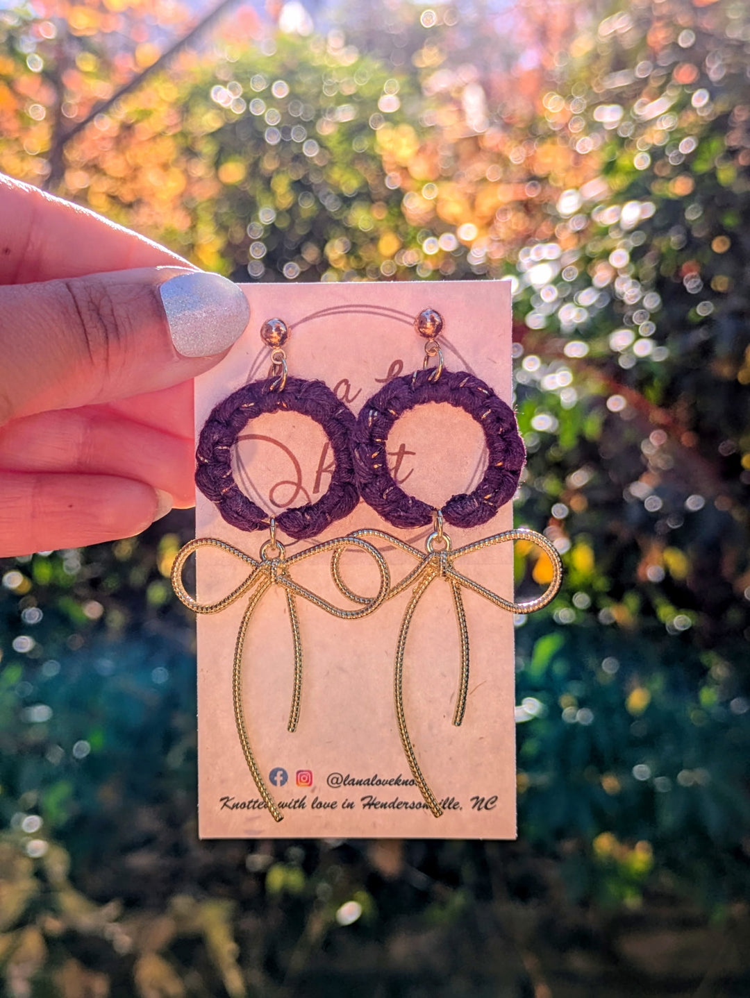 Tied With Love Macramé Hoops