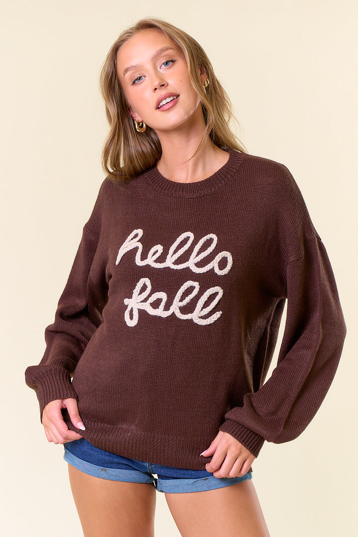 'Hello Fall' Sweater