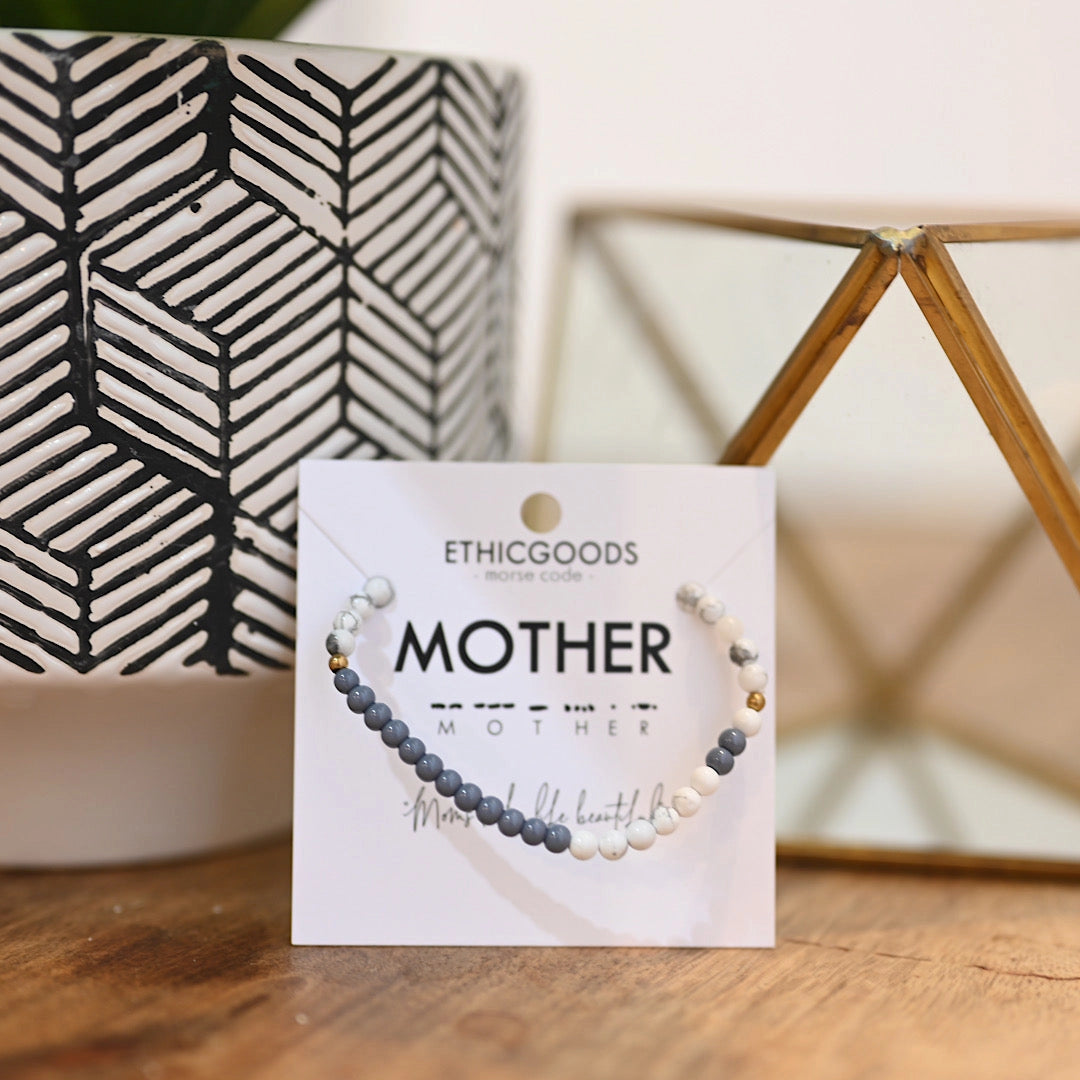 Morse Code Bracelet - MOTHER