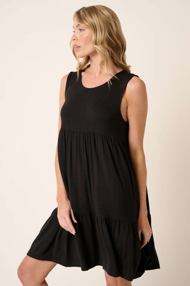 Bamboo Tiered Mini Dress