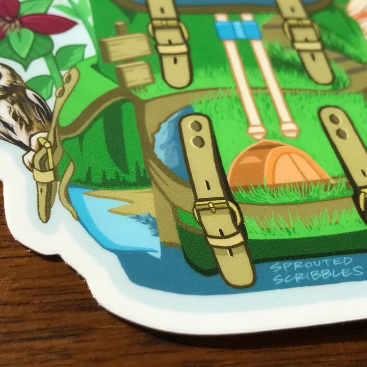 Great Smoky Mountain Backpack Sticker