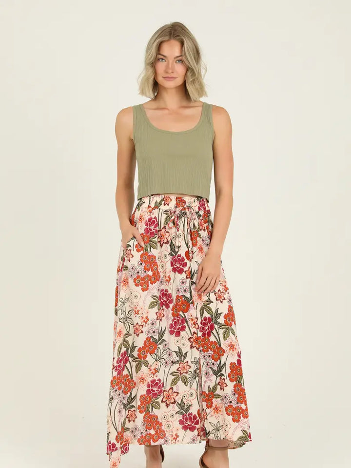 Floral A-Line Skirt