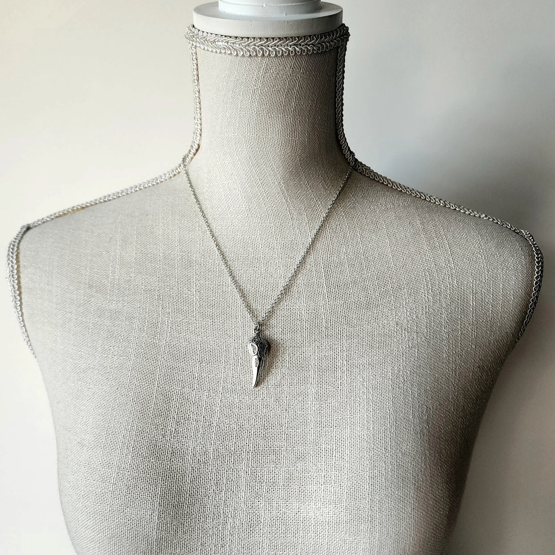Antique Silver Raven's Relic Necklace