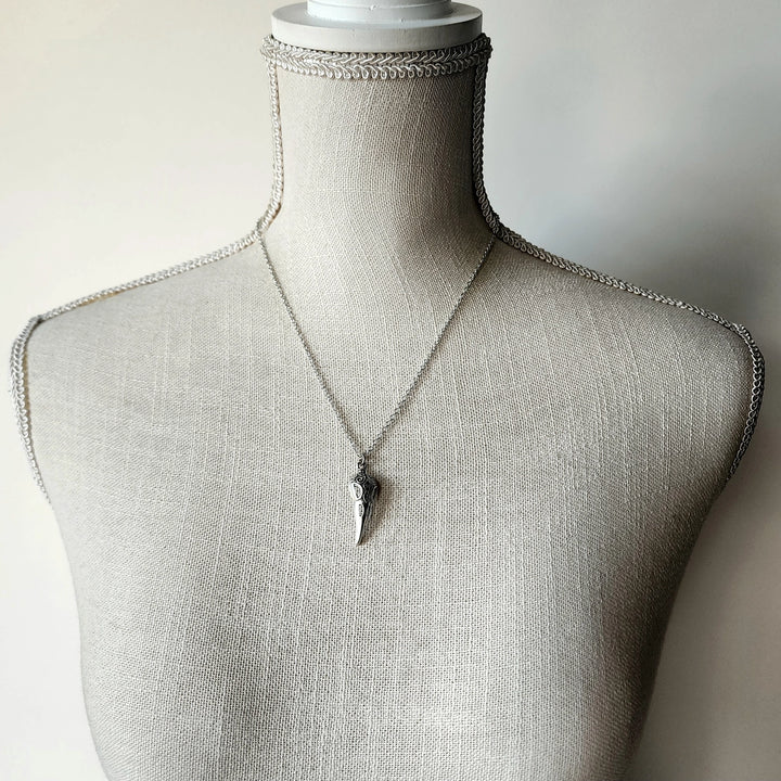 Antique Silver Raven's Relic Necklace