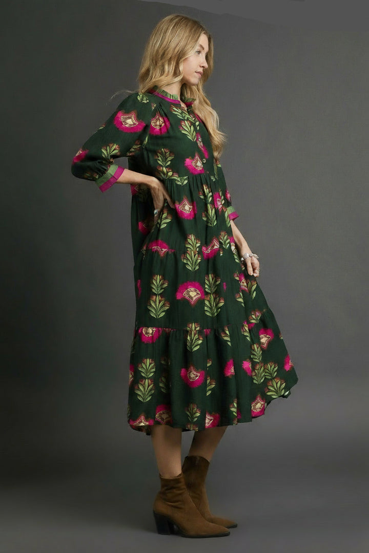 Bold Motif Maxi Dress