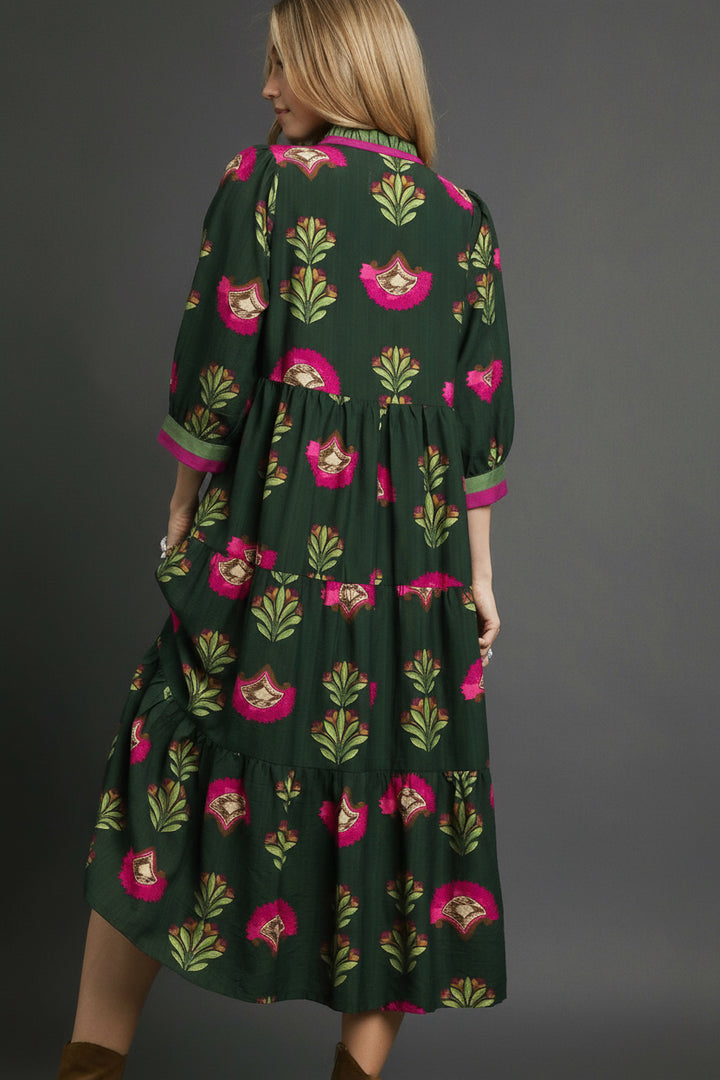 Bold Motif Maxi Dress