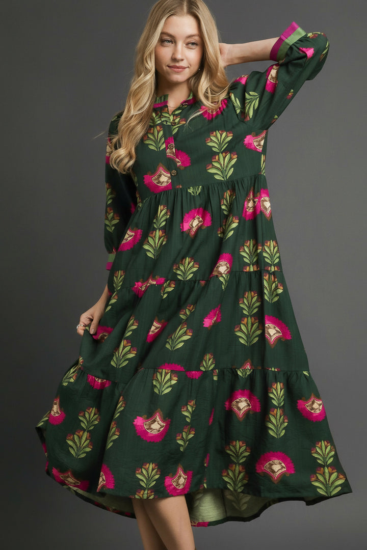 Bold Motif Maxi Dress