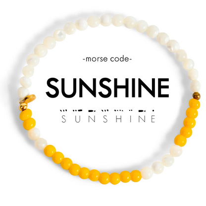 Morse Code Bracelet - SUNSHINE