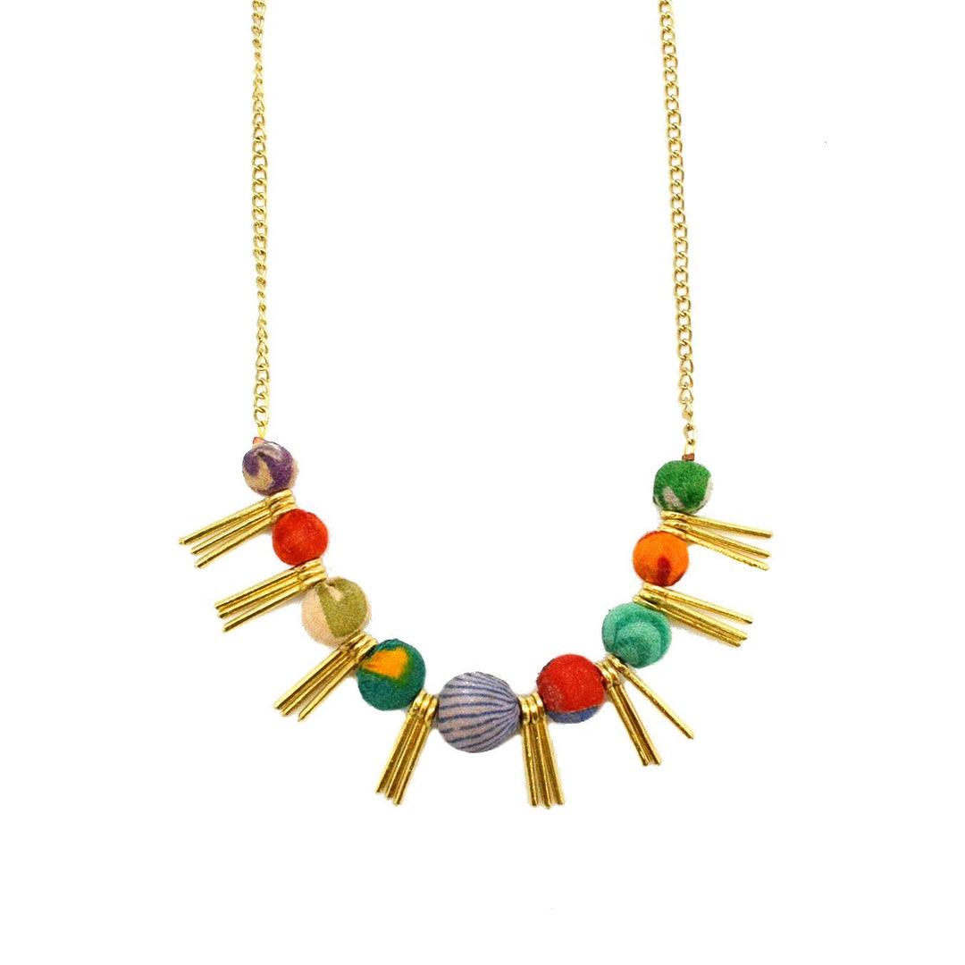 Aasha Beads  + Spikes Necklace