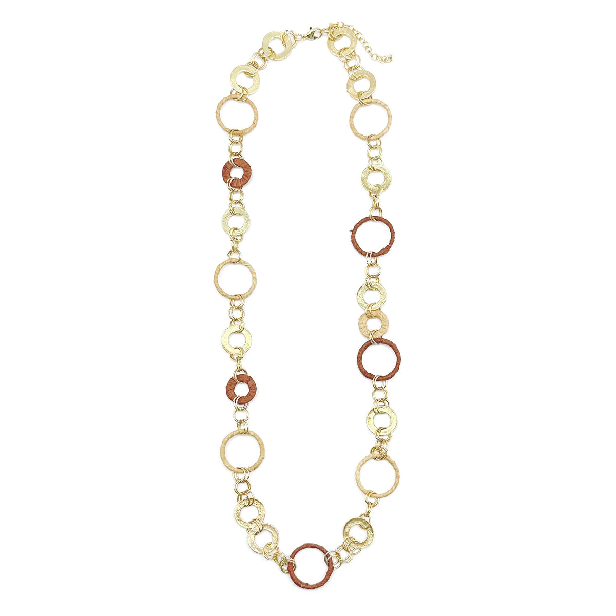 Sachi Raffia Necklace - Tan