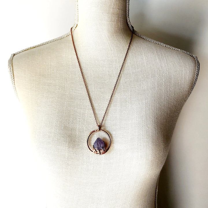 Amethyst Halo Necklace