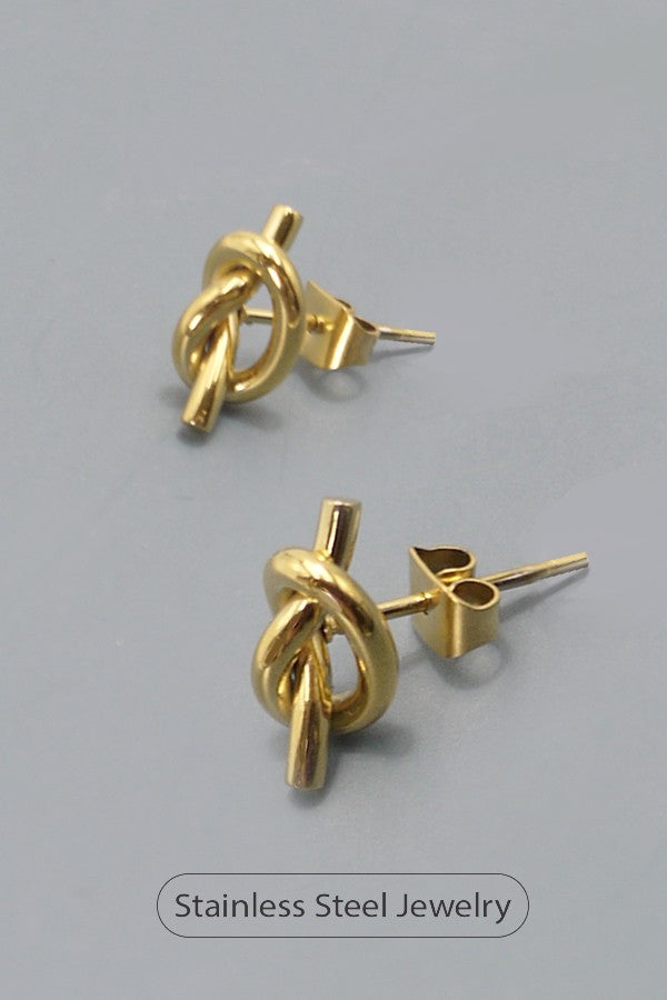 Tie The Knot 18K Studs
