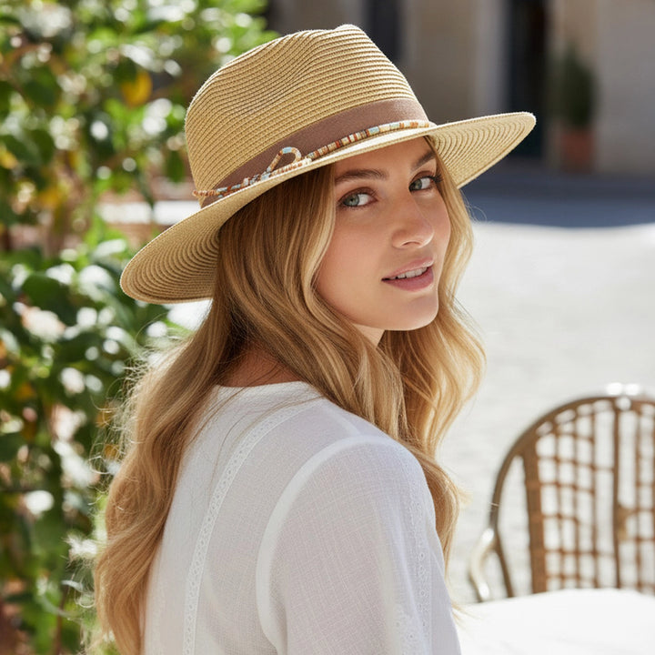 Multicolor Trim Summer Hat