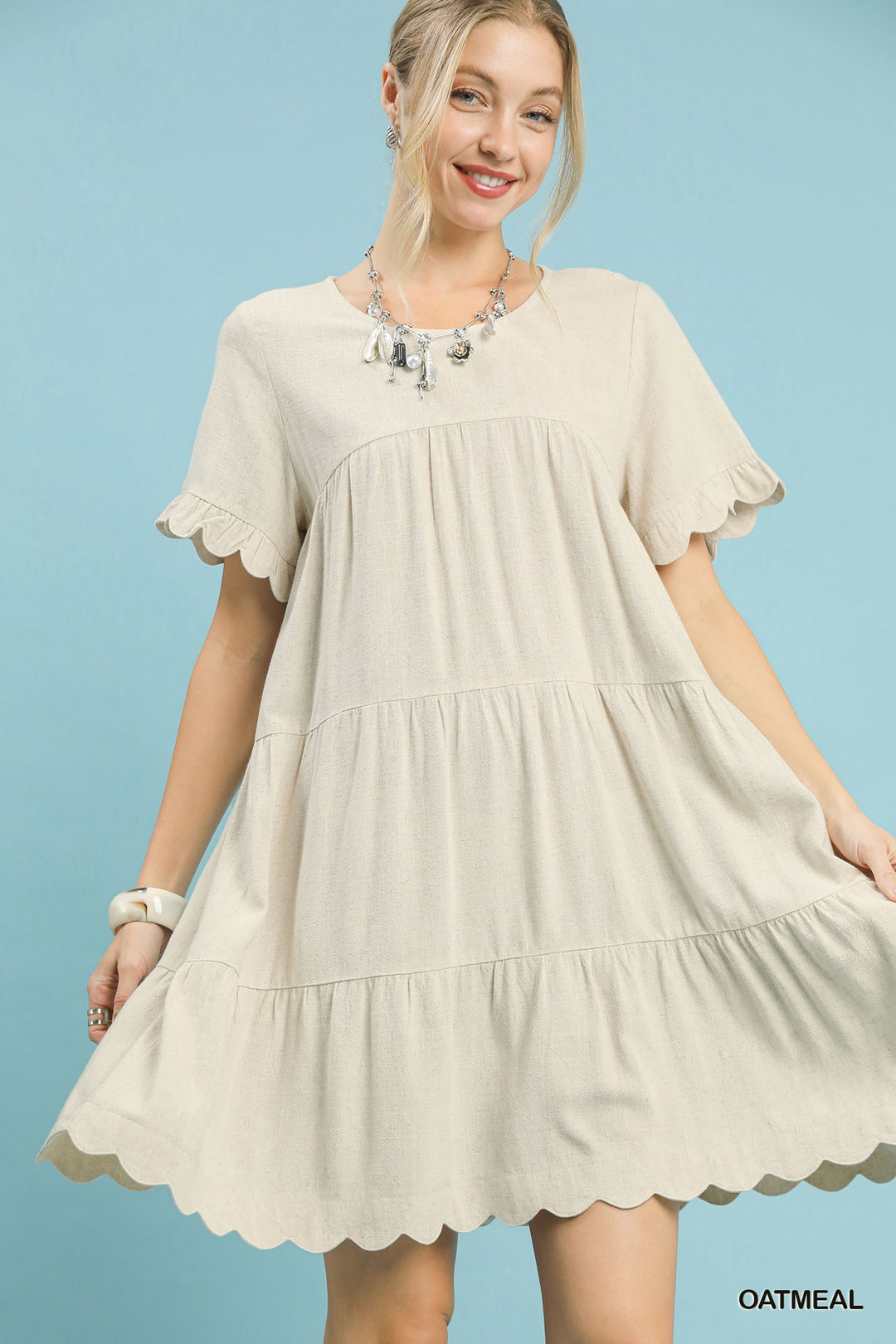 Linen Babydoll Dress