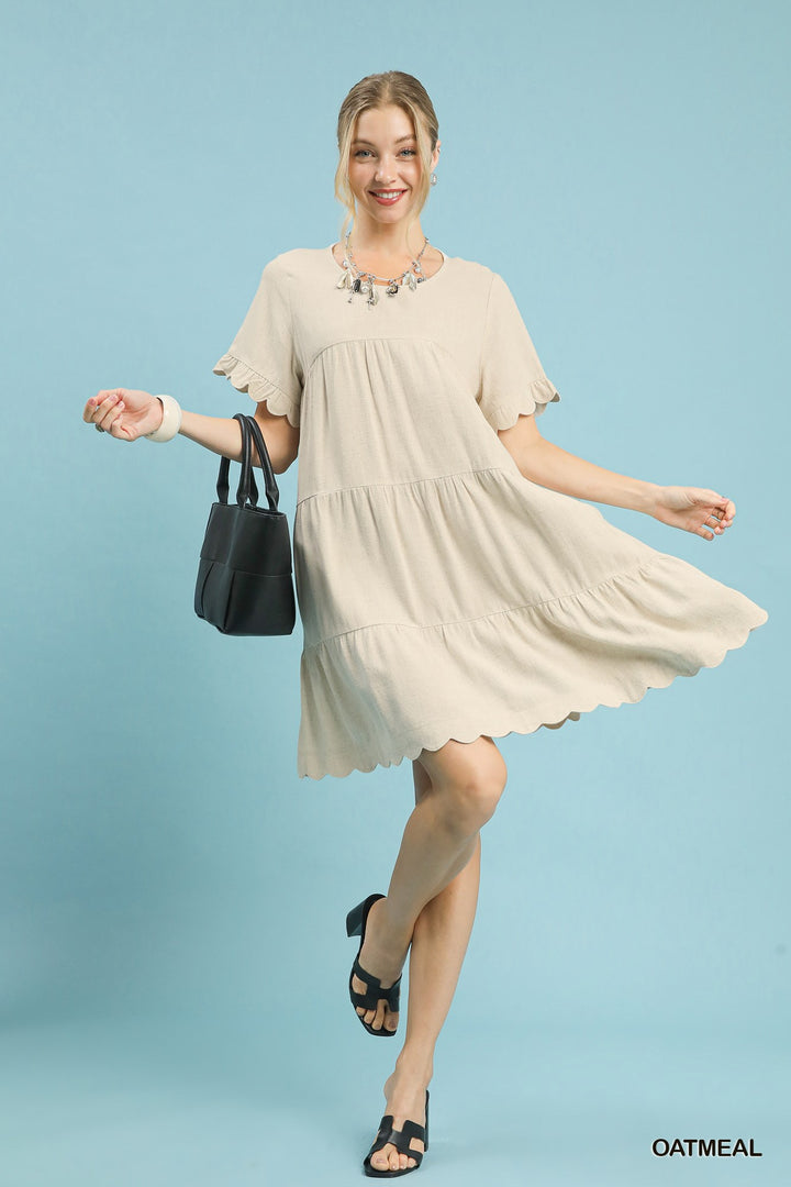 Linen Babydoll Dress