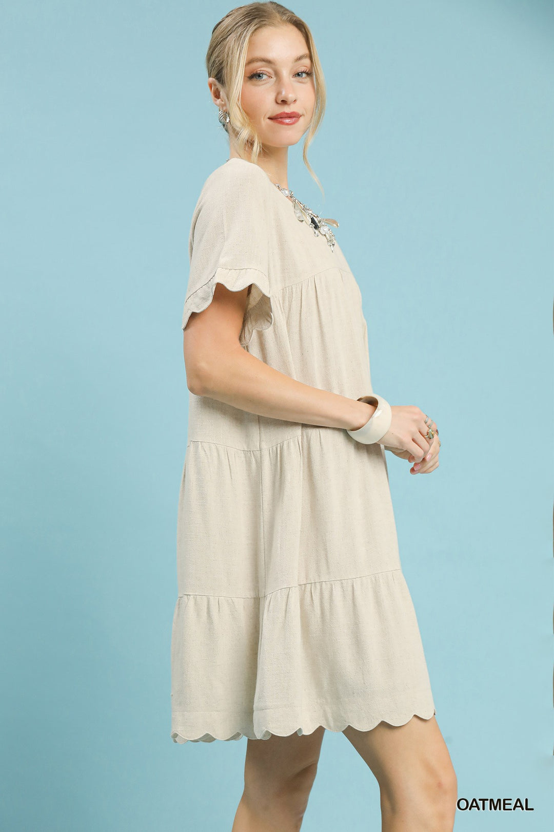 Linen Babydoll Dress