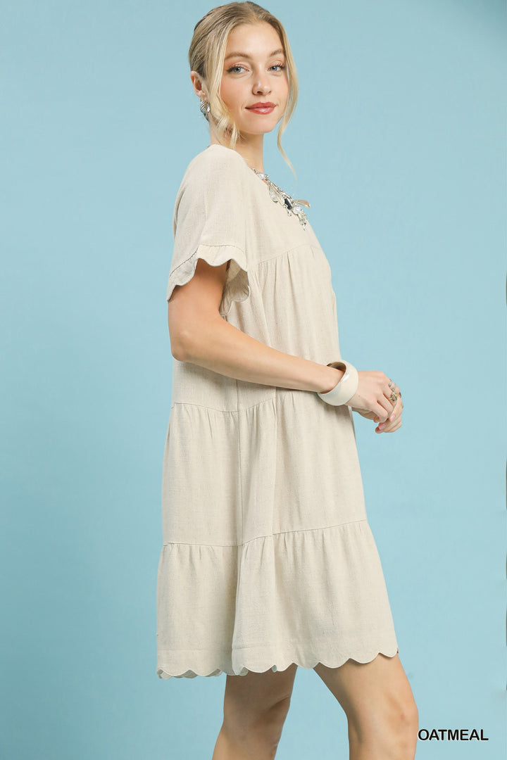 Linen Babydoll Dress