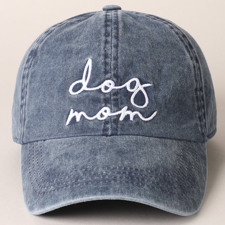 Dog Mom Script Baseball Cap