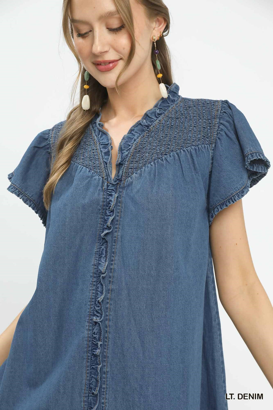 Denim Babydoll Dress