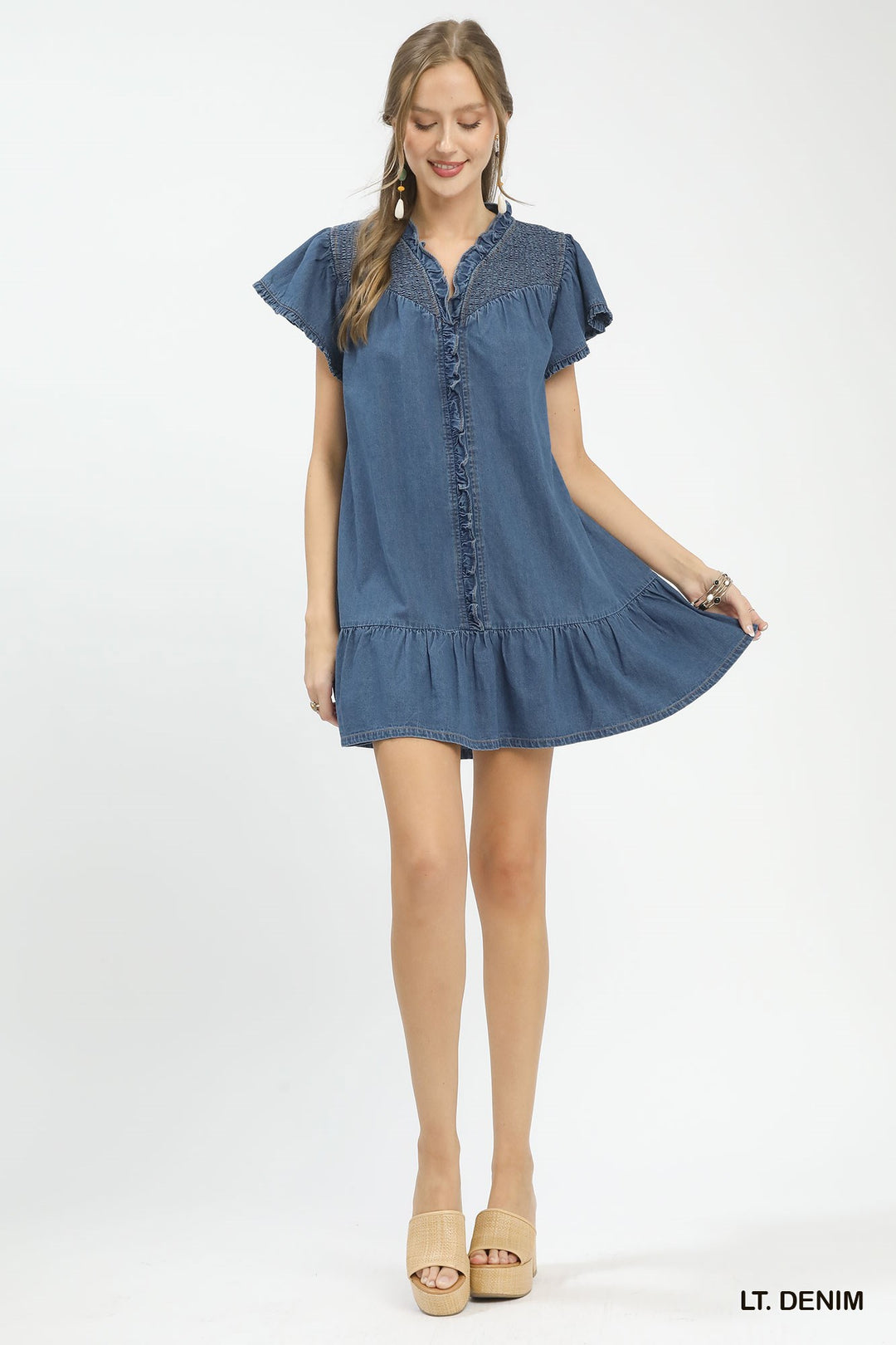 Denim Babydoll Dress