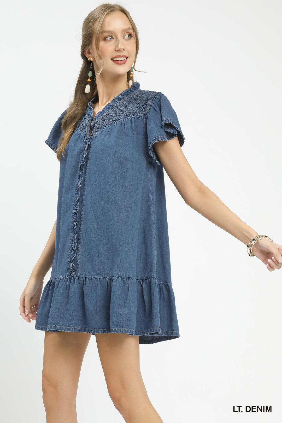 Denim Babydoll Dress