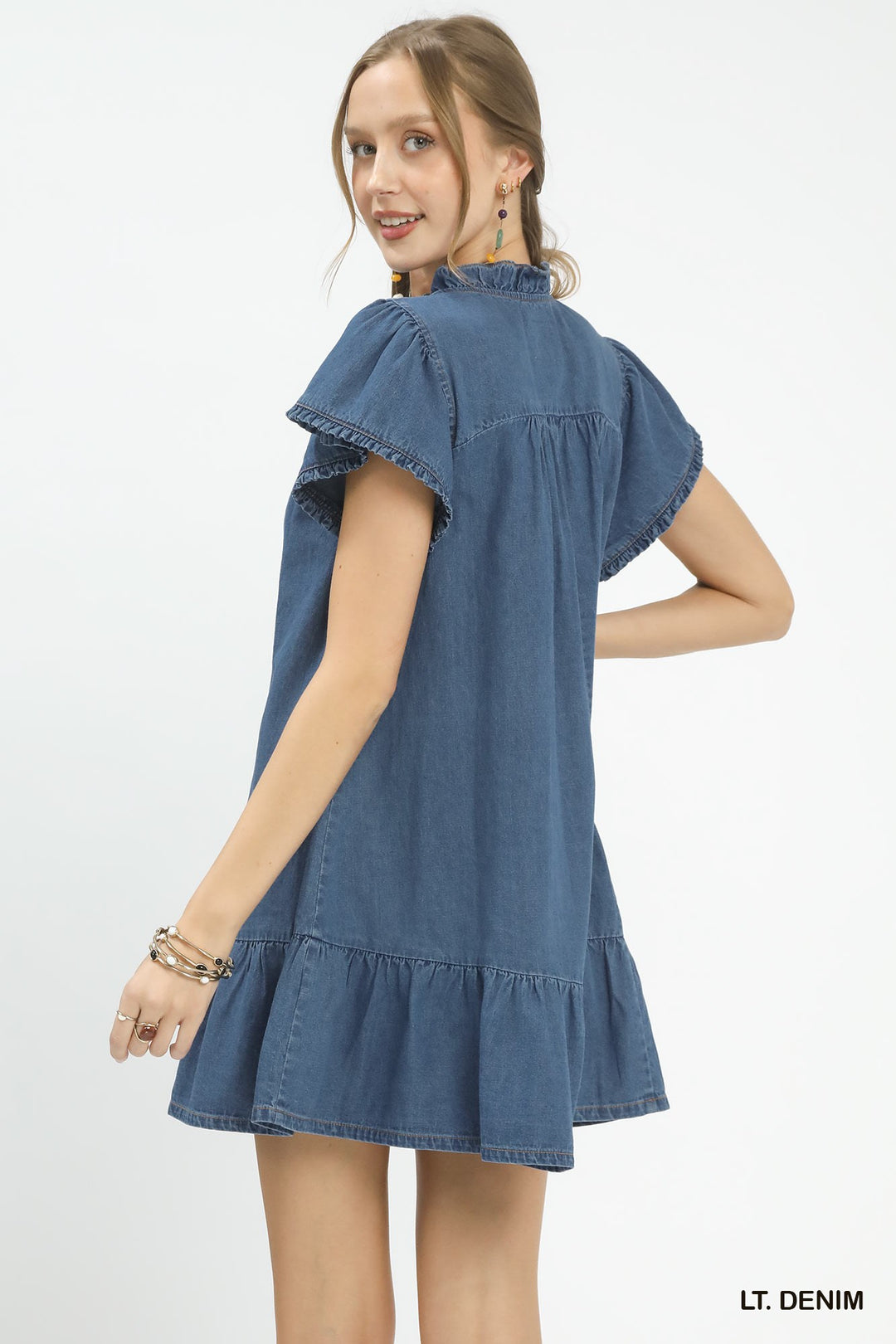 Denim Babydoll Dress